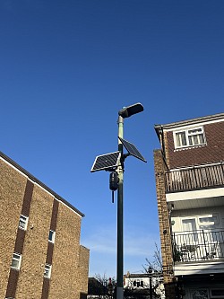 Highlighting Installation on a lamp post or street light