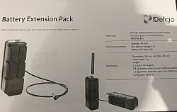 BATTERY EXTENSION PACK (includes battery extension pack + connecting cable